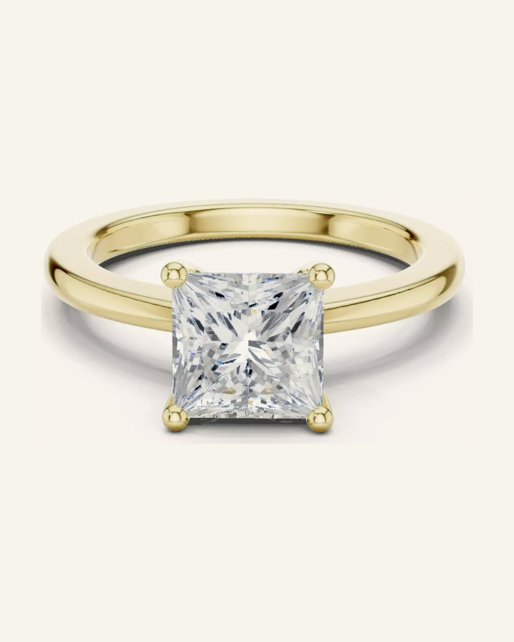 Amber ring by OLIVE Fine Jewellery in Yellow gold