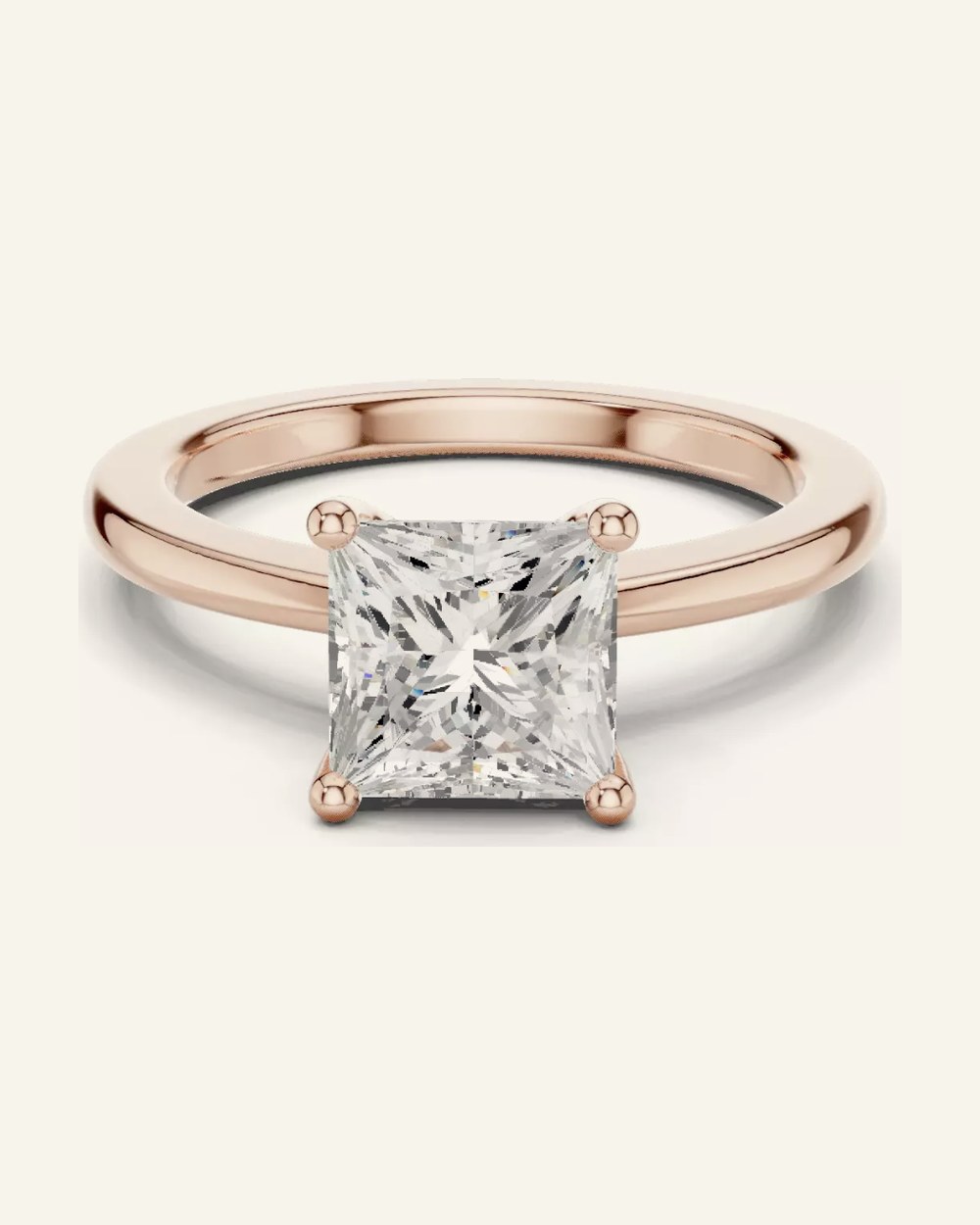 Amber ring by OLIVE Fine Jewellery in Rose gold