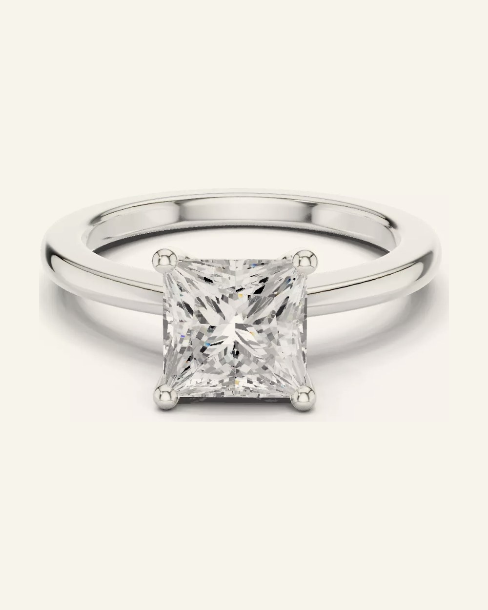 Amber ring by OLIVE Fine Jewellery in White gold / Platinum