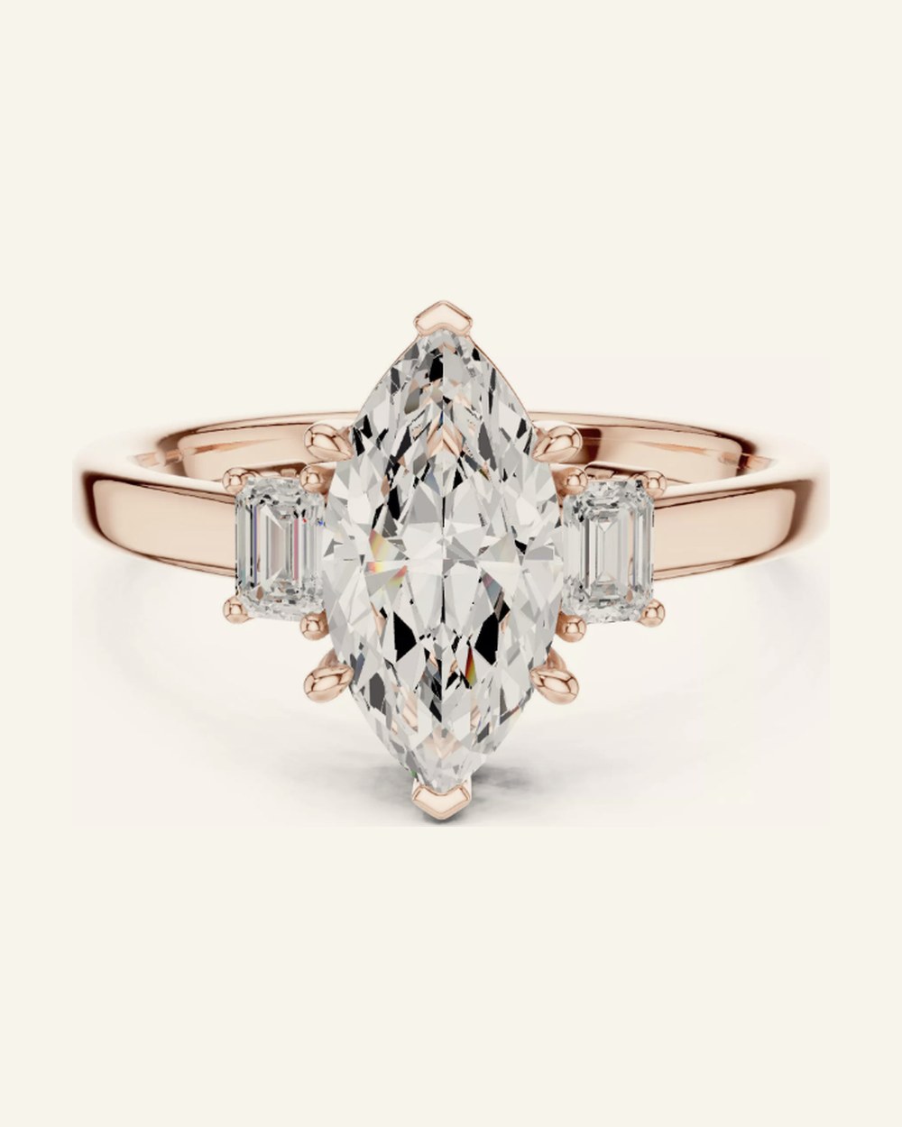 Nora ring by OLIVE Fine Jewellery in Rose gold