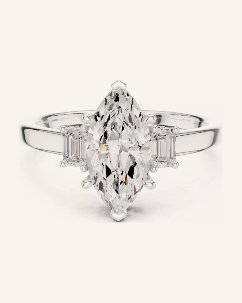 Nora ring by OLIVE Fine Jewellery in White gold / Platinum