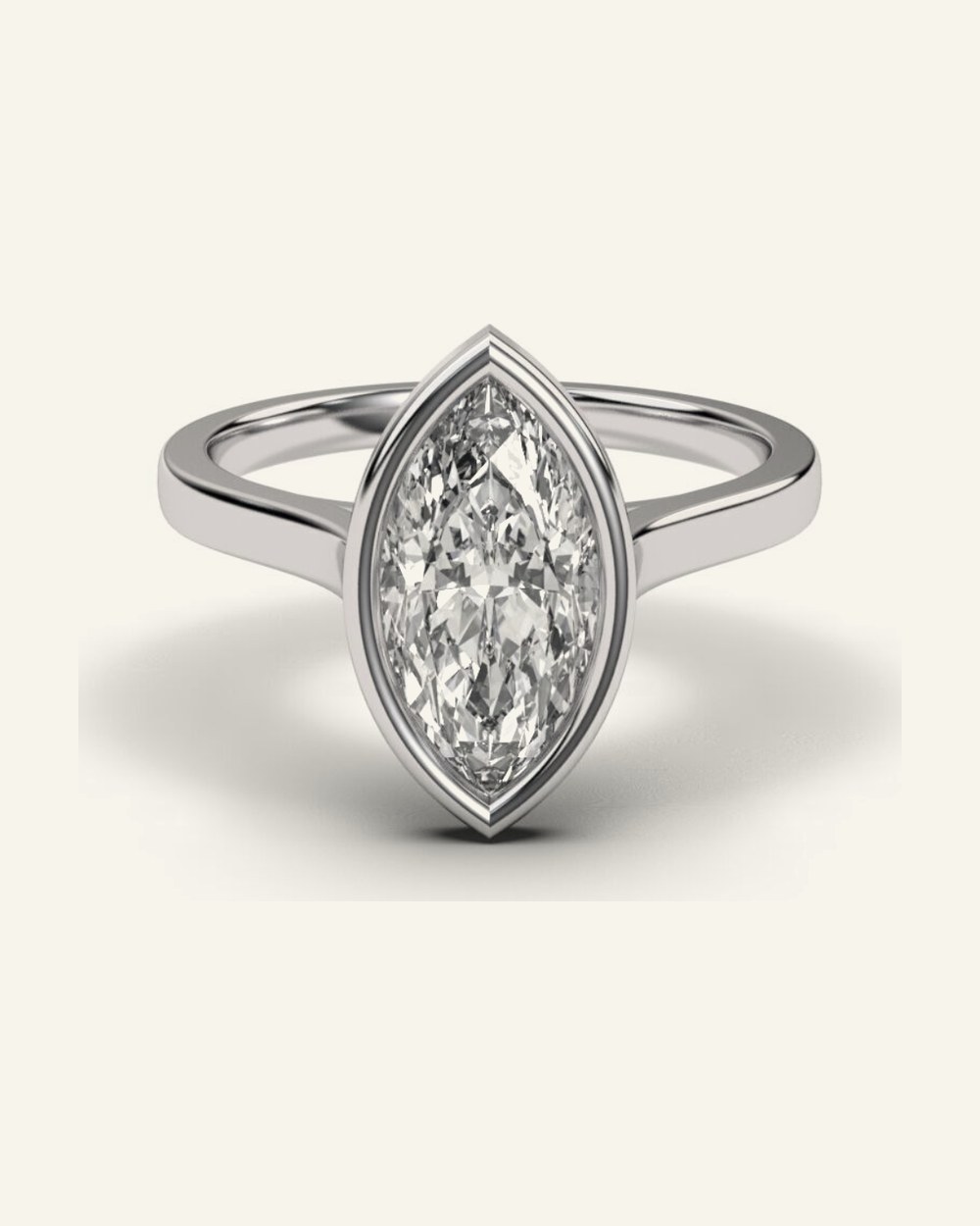 Willow ring by OLIVE Fine Jewellery in White gold / Platinum